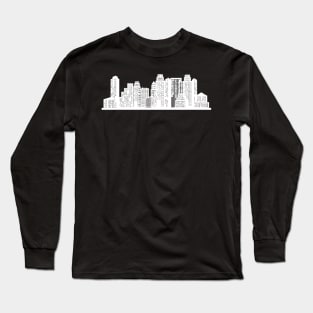 Night New York City Skyline D9 Long Sleeve T-Shirt